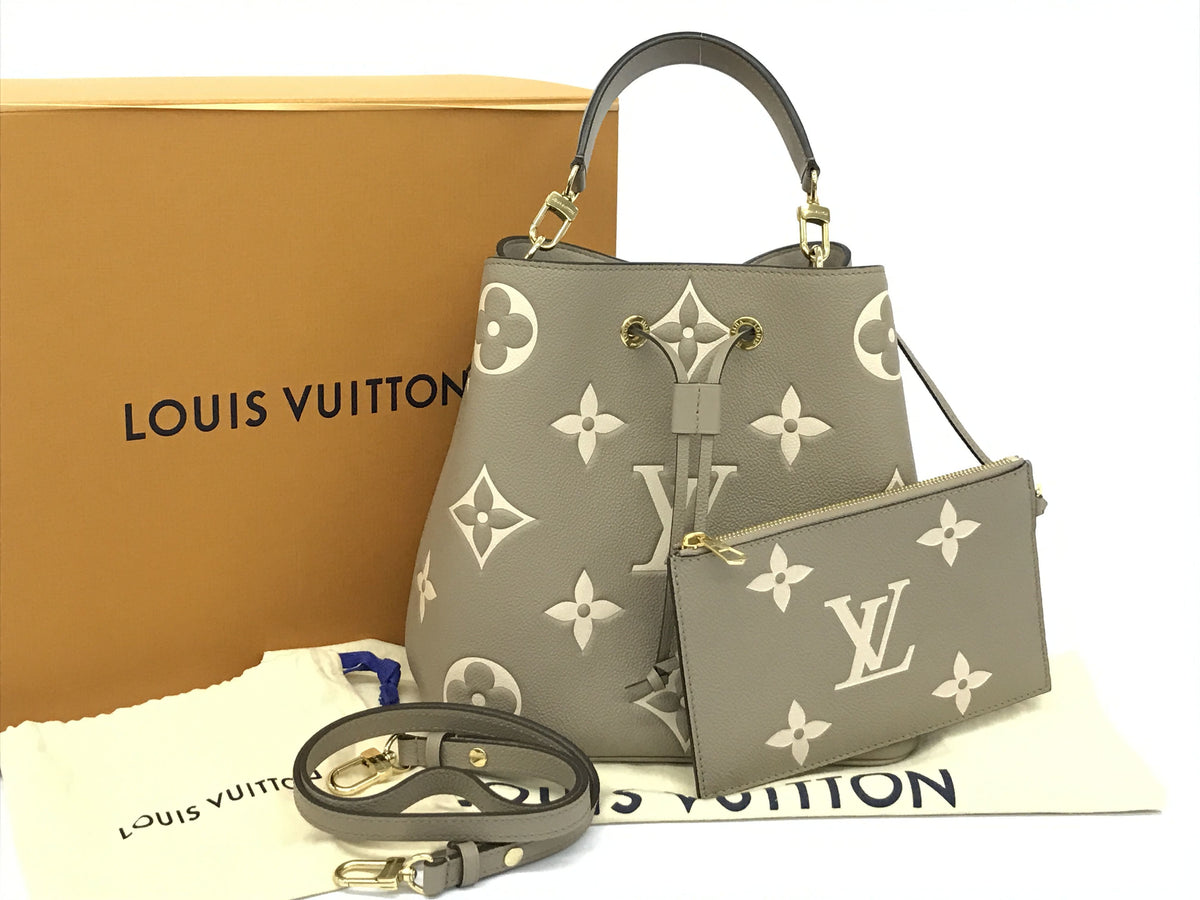 LOUIS VUITTON Monogram Emplant Monogram Emplant Neo Noe MM Handbag