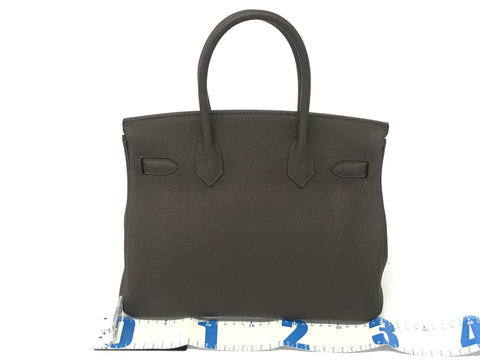 HERMES Birkin Birkin 30 brown gold hardware Togo Y engraving handbag