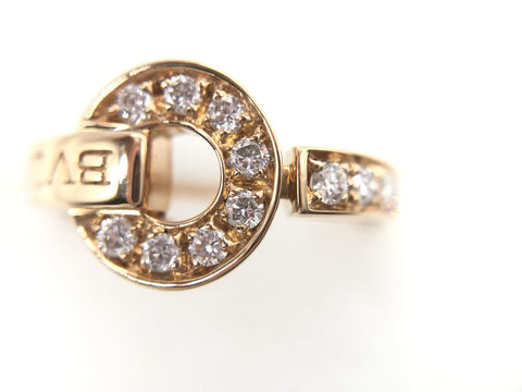 BVLGARI BB Flip Diamond PG Au750 4.6g Ring (Precious Metal)