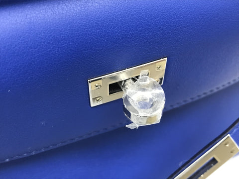 HERMES Kelly Pochette Kelly Swift Blue Royale SS U Handbag