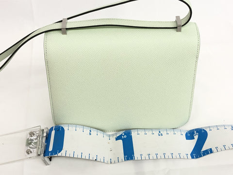 HERMES Mini Constance 3 18 Miroir Vert Fizz/Silver Metal Fittings Epson U Engraved New with Mirror Complete Item Shoulder Bag