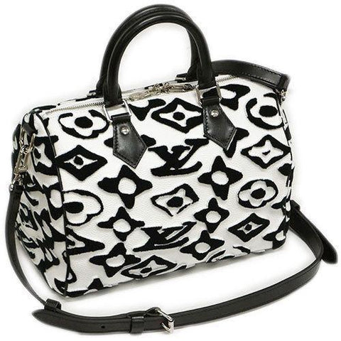 LOUIS VUITTON M45563 Monogram Tufted Speedy Bandouliere 25 Boston Bag