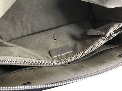 FENDI Visor Way Gray Shoulder Bag with ST