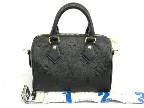 LOUIS VUITTON Monogram Emplant Monogram M58953 Implant Speedy 20 Band Handbag