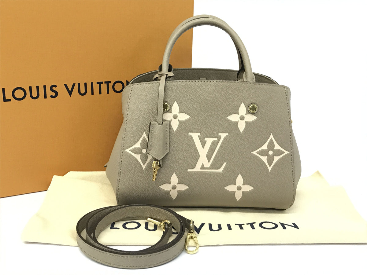 LOUIS VUITTON Monogram Emplant Monogram Emplant Montaigne BB Handbag