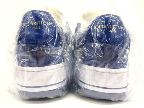 LOUIS VUITTON NIKE AIR FORCE ONE 5 BLUE SNEAKERS