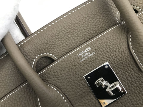 HERMES Birkin Birkin 30 Togo Etoupe SS D handbag