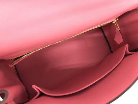 HERMES Kelly Kelly 25 Swift Rose Azare GP A handbag