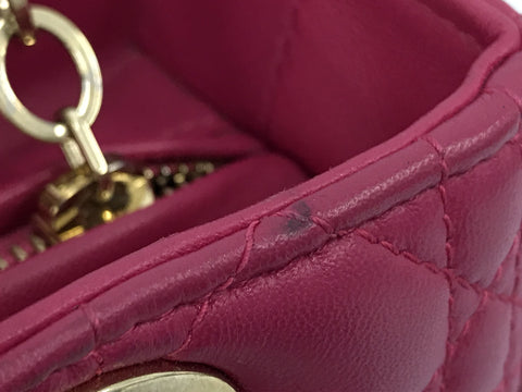 Dior Lady Dior Christian Dior Lady Canage Lambskin 2way Bag Handbag