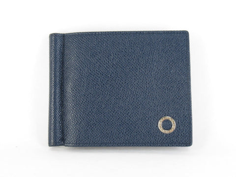 BVLGARI Bulgari Bulgari billfold leather navy card case, pass case, business card holder