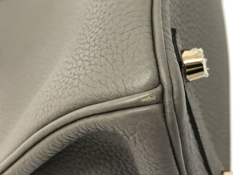 HERMES Birkin 25 Togo ethane handbag