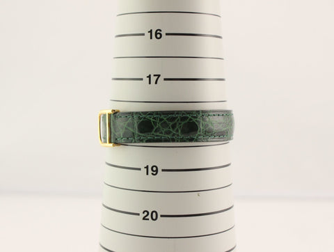 Cartier Faberge 750 Green Croc 781011057 Hand-wound Boys' Watch