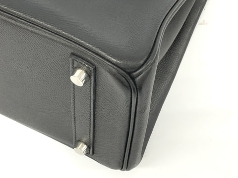 HERMES Birkin Birkin 30 Epson black SV metal fittings □P handbag