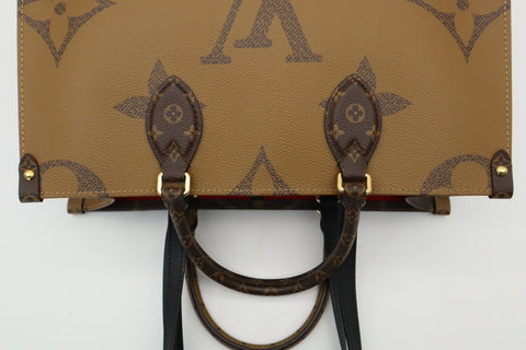 LOUIS VUITTON M45321 Reverse On The Go-MM Monogram Giant RFID Tote Bag