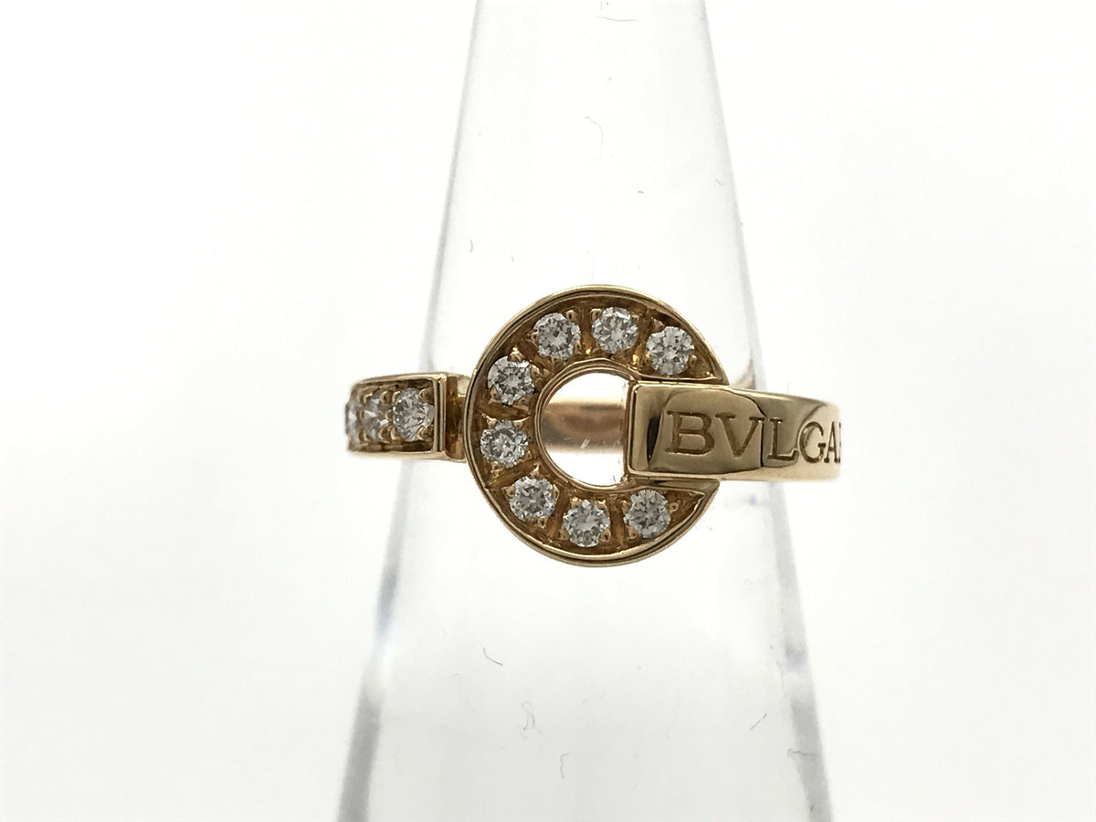 BVLGARI BB Flip Diamond PG Au750 4.6g Ring (Precious Metal)