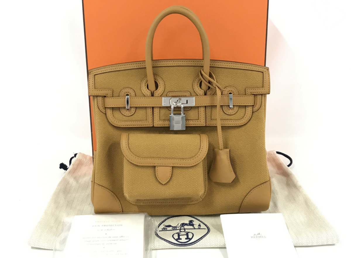 HERMES Birkin Birkin 25 Cargo Gold Z engraved handbag【SS】