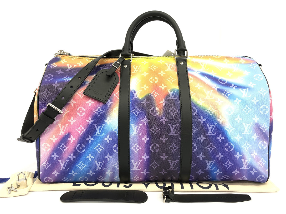 LOUIS VUITTON Keepall Bandouliere 50 Monogram Sunset M45942 RFID New Unused Boston Bag【N】