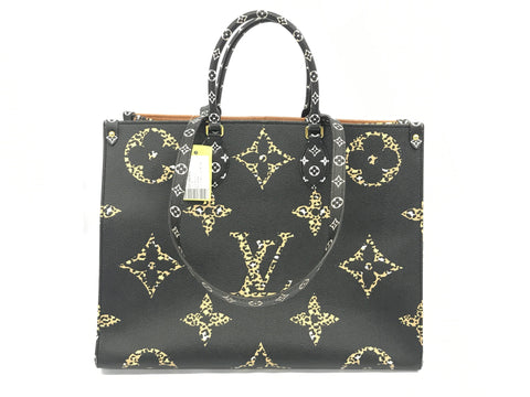 LOUIS VUITTON Monogram Jungle M44675 On The Go GM Tote Bag