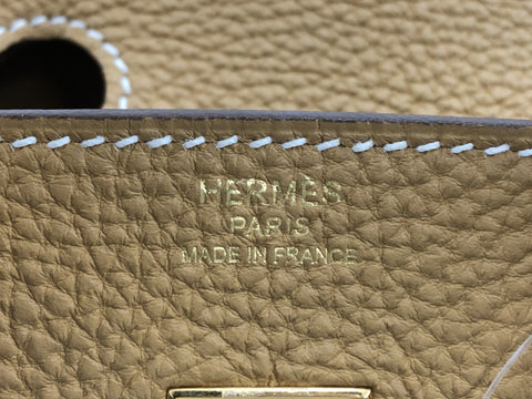 HERMES Birkin Hermes Birkin 25 Togo natural sable GP T handbag
