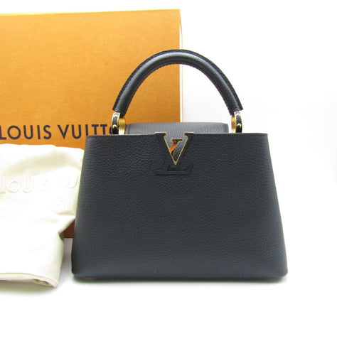 LOUIS VUITTON Capucines BB M94755 Noir IC Chip Taurillon Handbag