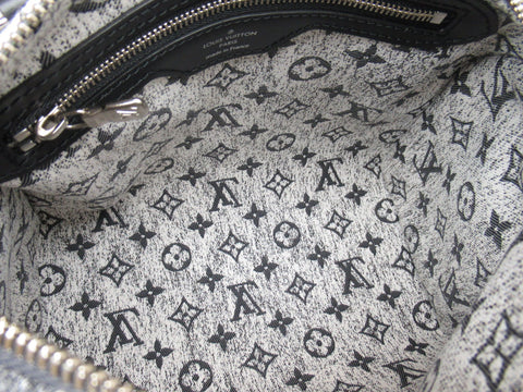LOUIS VUITTON Louis Vuitton Speedy Bandouliere 25 Denim Black Shoulder Bag
