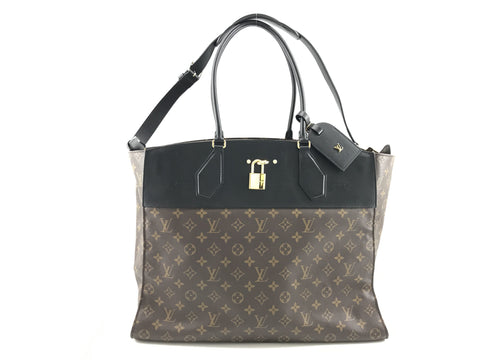 LOUIS VUITTON Monogram Macassar Louis Vuitton City Steamer XXL rare handbag