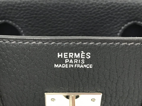 HERMES Birkin Birkin 30 Togo black □H engraving handbag