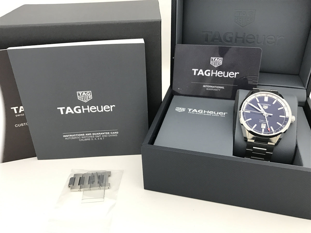 TAG Heuer WBN201A.BA0640 WQM6383 Blue Dial Automatic Men's Watch