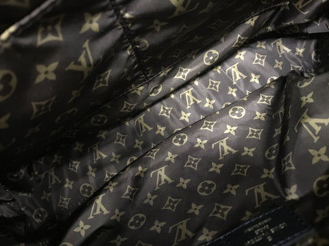 LOUIS VUITTON ON THE GO MM DOWN BLACK TOTE BAG