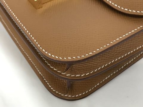 HERMES HERMES Constance 3 mini shoulder bag silver metal fittings carved seal Z shoulder bag