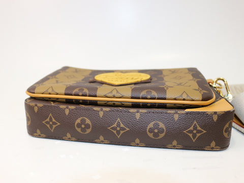 LOUIS VUITTON NIGO collaboration trio monogram messenger shoulder bag