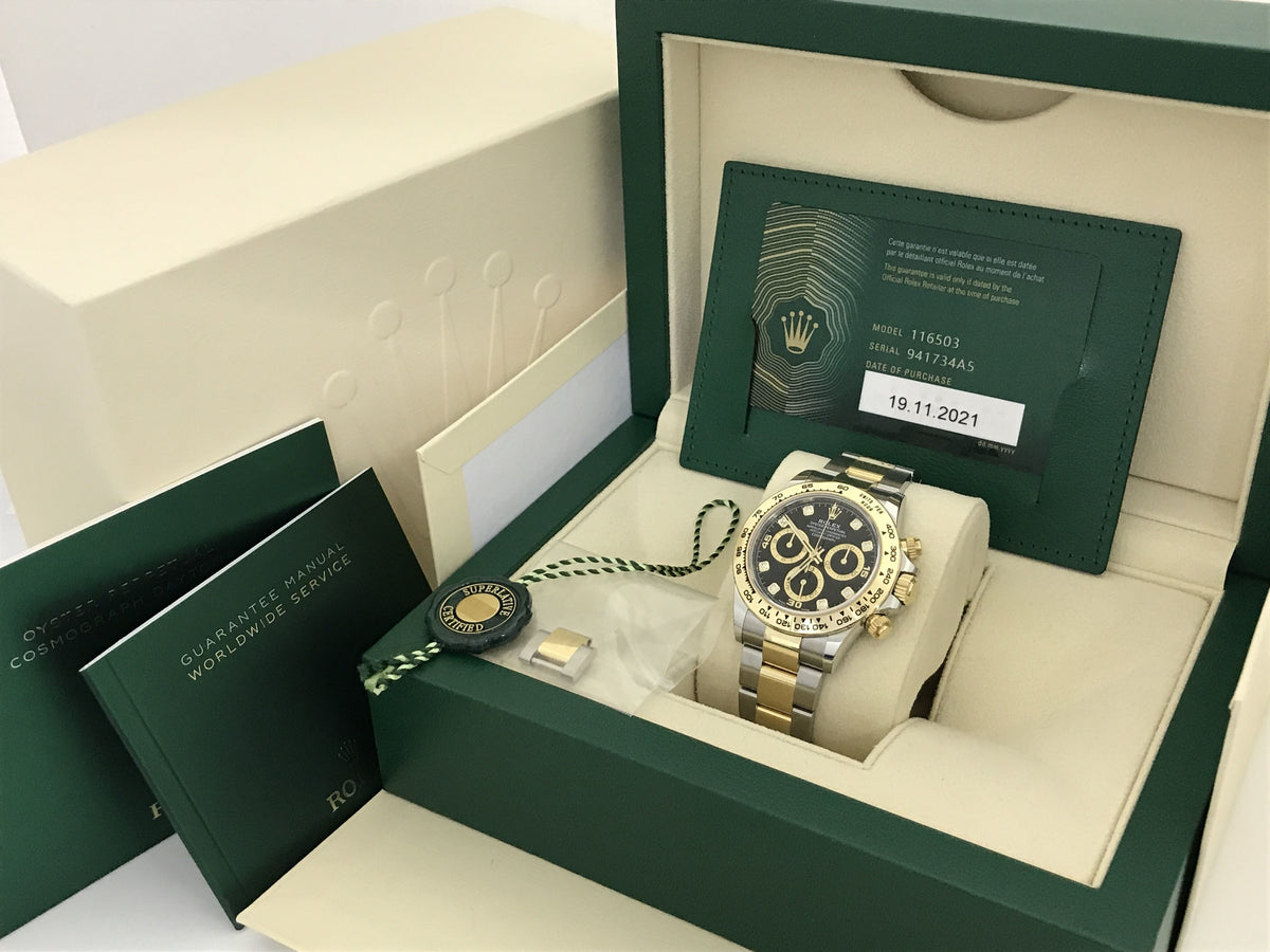 Rolex Daytona 116503G Black 941734A5 Men's Watch