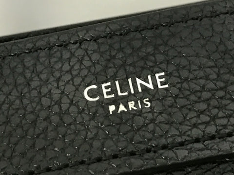 CELINE Luggage Nano Shopper Drummed Calf Handbag