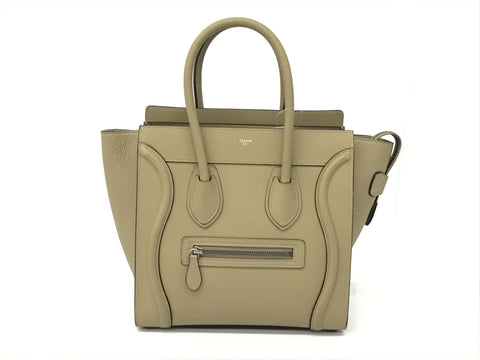 CELINE Luggage Micro Shopper Handbag