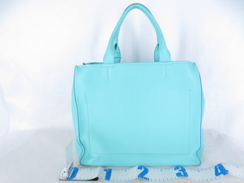 Tiffany & Co. Tiffany 2way Bag Leather Tiffany Blue Tote Bag