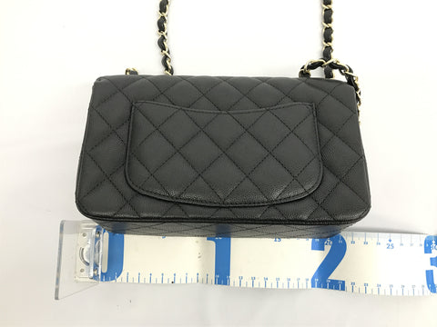 CHANEL Minimato Caviar Black GP Shoulder Bag