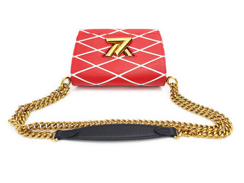 LOUIS VUITTON Twist PM Epi Leather Red Chain Shoulder Bag Shoulder Bag