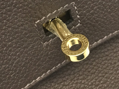 HERMES Birkin Birkin 30 brown gold hardware Togo Y engraving handbag