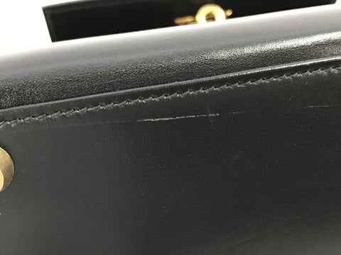 HERMES Kelly mini Kelly boxcalf/strap/〇Y handbag