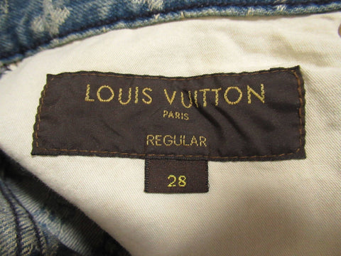 LOUIS VUITTON Supreme Vuitton Monogram Denim Pants Size 28 Pants