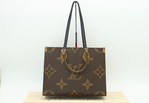 LOUIS VUITTON M45321 Reverse On The Go-MM Monogram Giant RFID Tote Bag