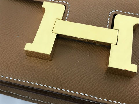 HERMES HERMES Constance 3 mini shoulder bag silver metal fittings carved seal Z shoulder bag