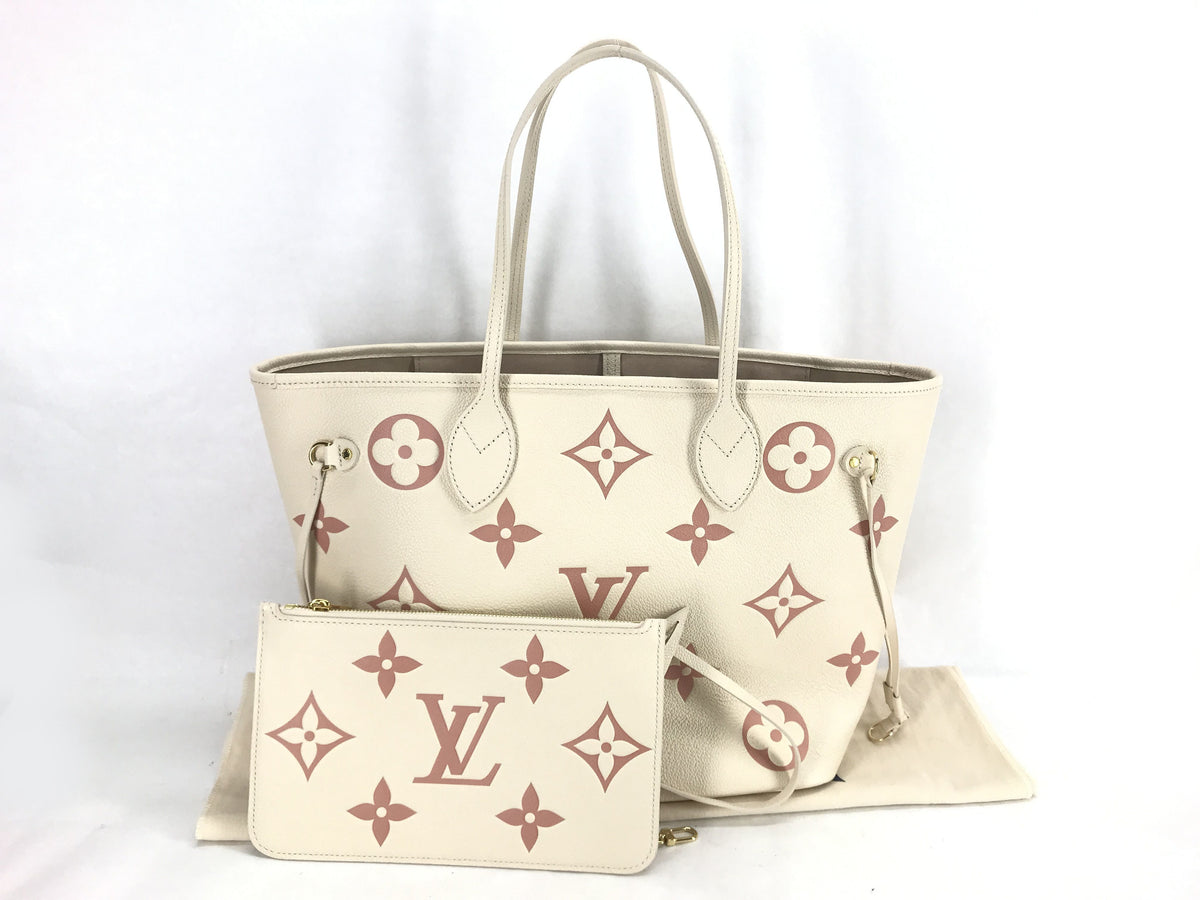 LOUIS VUITTON Monogram Emplant M21579 Emplant Neverfull MM Tote Bag