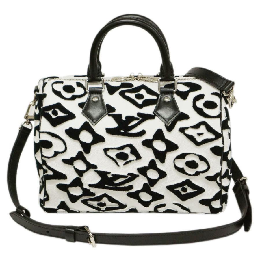 LOUIS VUITTON M45563 Monogram Tufted Speedy Bandouliere 25 Boston Bag