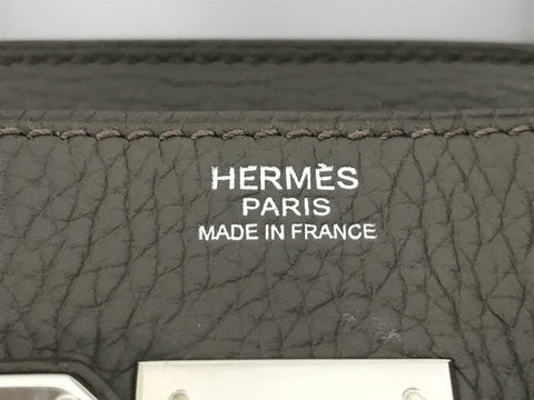 HERMES Birkin HERMES Birkin 30 ethane Togo □Q engraved SV metal fittings handbag