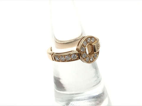 BVLGARI BB Flip Diamond PG Au750 4.6g Ring (Precious Metal)