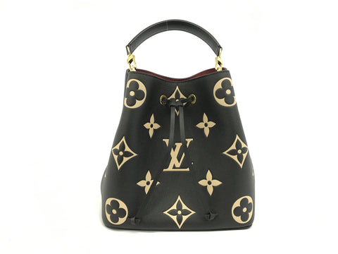 LOUIS VUITTON Monogram Emplant Monogram Emplant M45497 Neonoe Bicolor Handbag