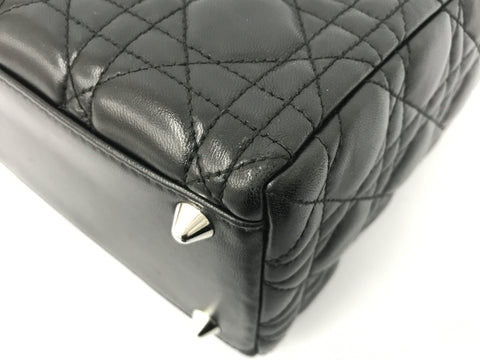 Dior Lady Dior Lady Dior leather black handbag