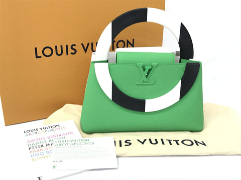 LOUIS VUITTON Capucines MM Daniel Buren handbag