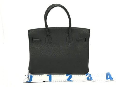 HERMES Birkin Birkin 30 Togo black SV metal fittings □L handbag